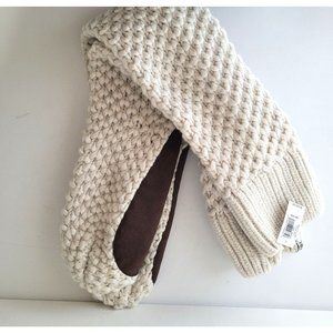 NEW BANANA REPUBLIC MERINO WOOL & LEATHER COZY LONG SLIPPER SOCKS